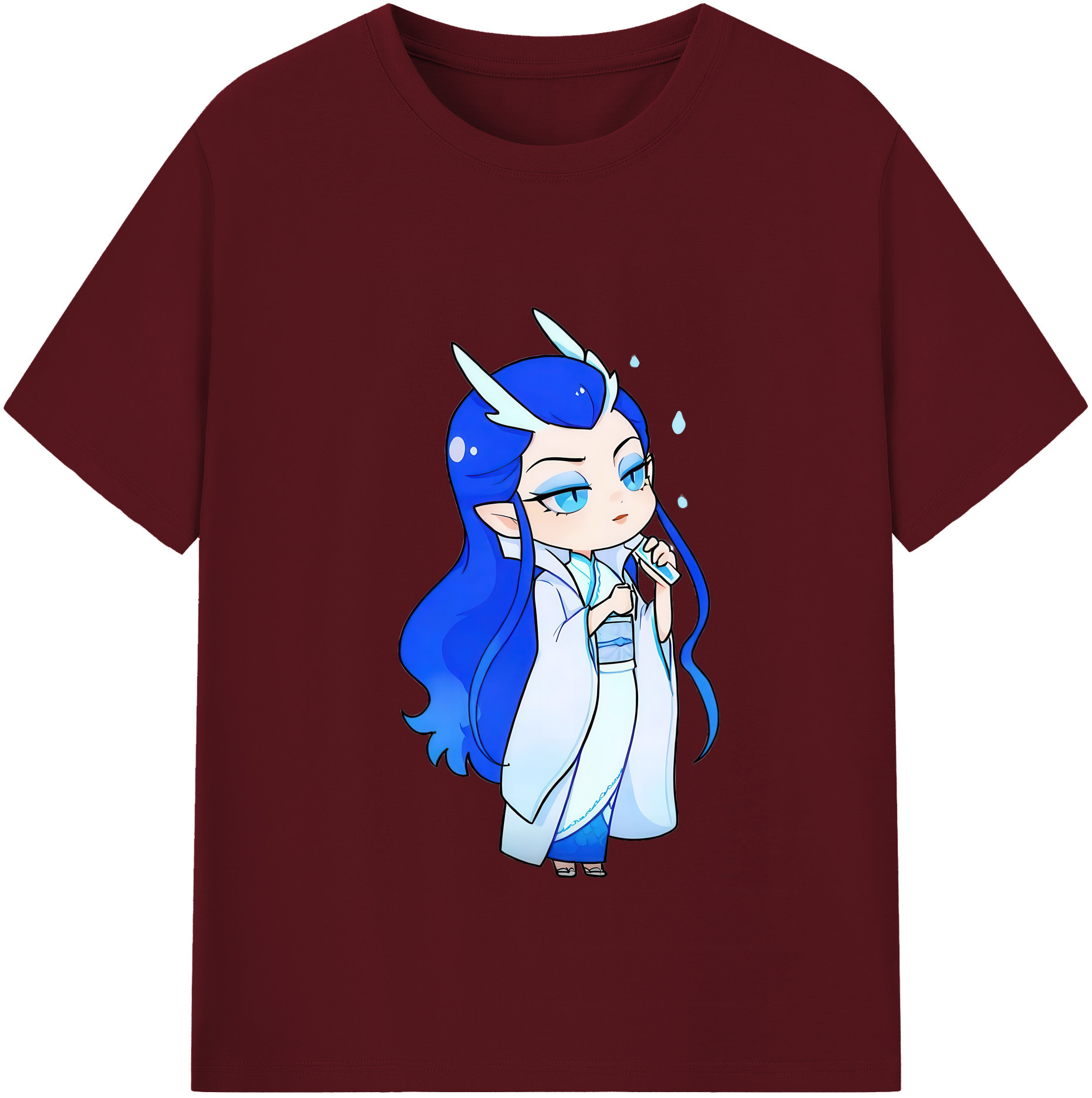 （画像用） Ne Zha 2 ナタ 魔童の大暴れ 綿100％半袖Tシャツ（フロントプリント）
